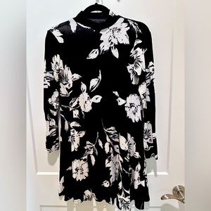 Black & White Mock neck mini dress Naomie Olindo Southern Charm Y2K